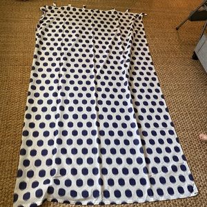 Beautiful & Bright blue / white curtains.